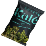 Kale kraukšķīgie čipsi ar kaņepju sēklām un sīpoliem (EKO) 45g